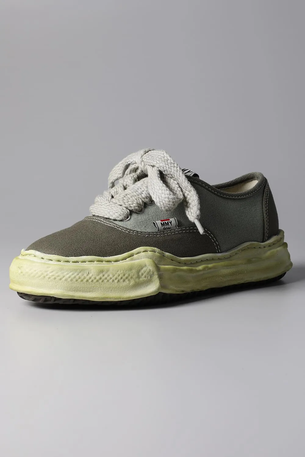 -BAKER- Original sole over-dyed canvas Low-Top sneakers Green