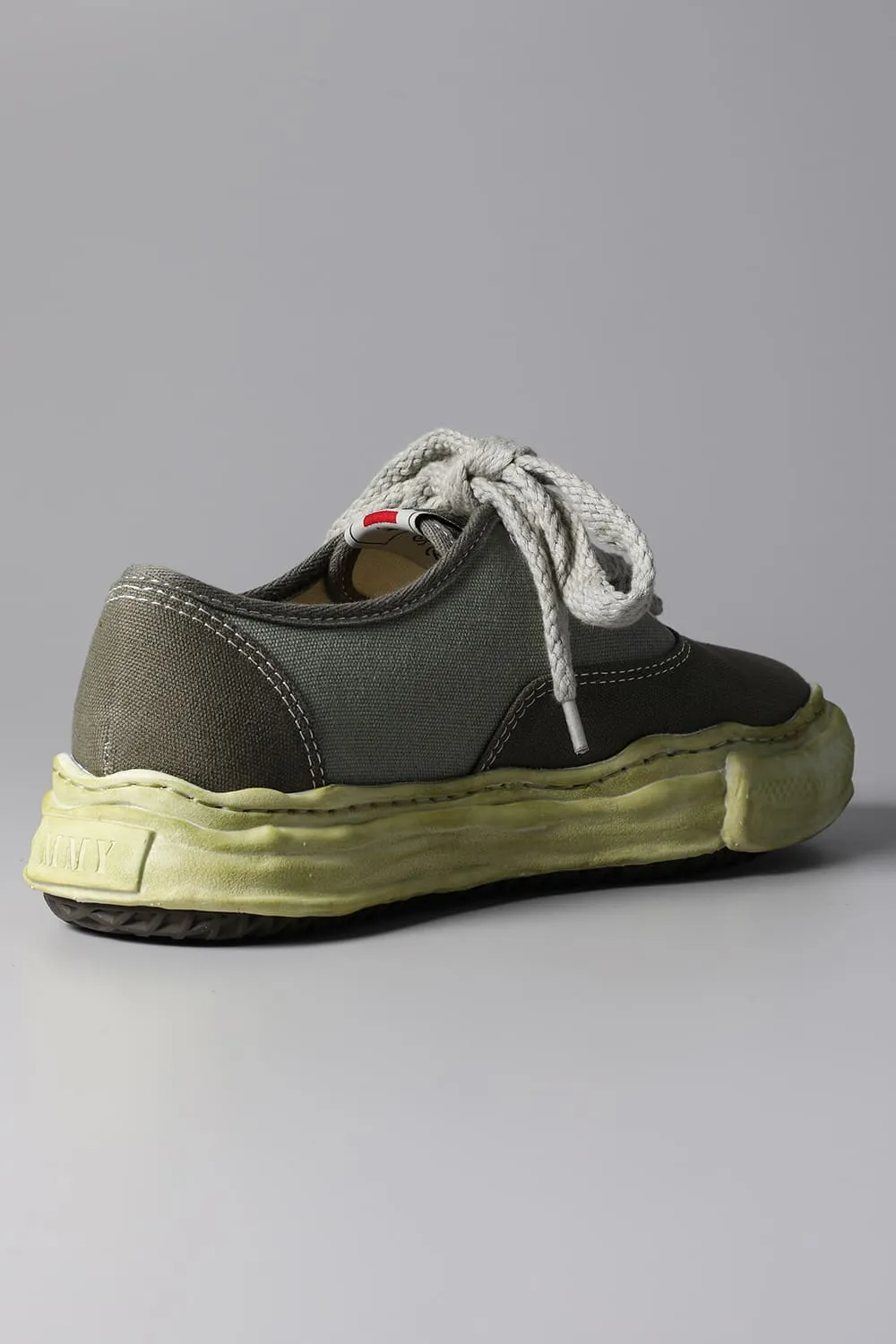 -BAKER- Original sole over-dyed canvas Low-Top sneakers Green