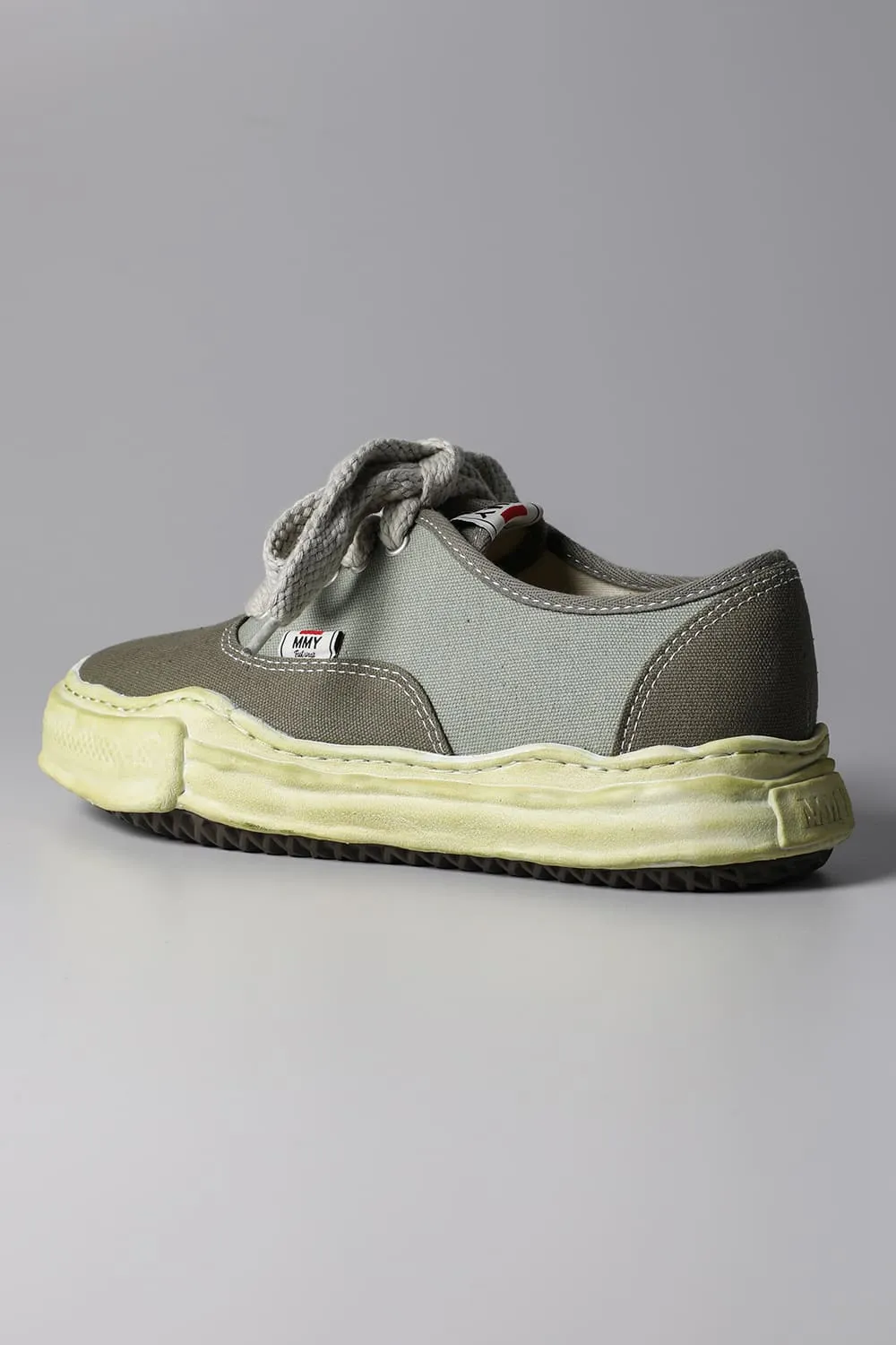 -BAKER- Original sole over-dyed canvas Low-Top sneakers Green