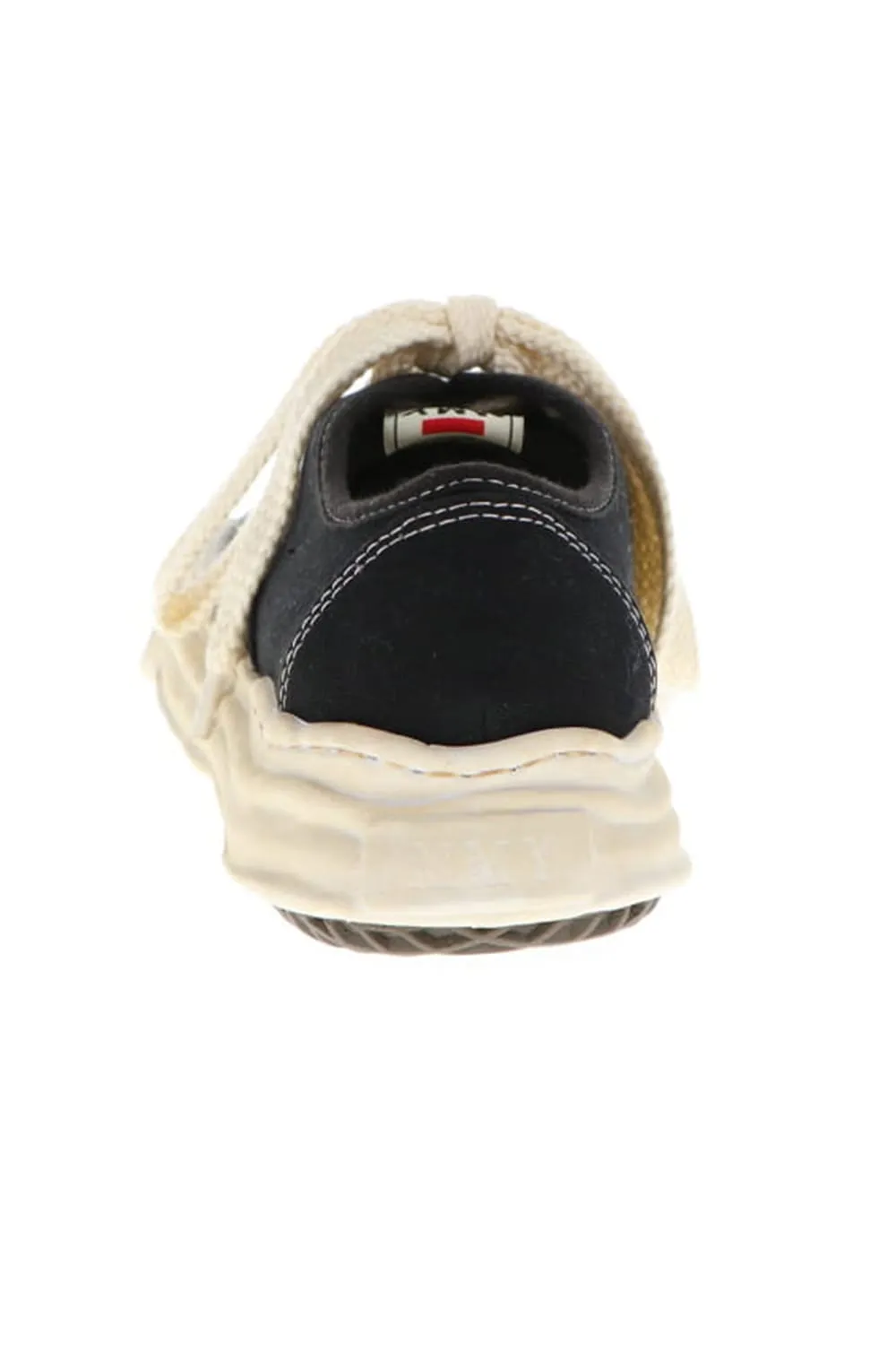 -BAKER- Over-dyed original sole canvas Low-Top sneakers Black