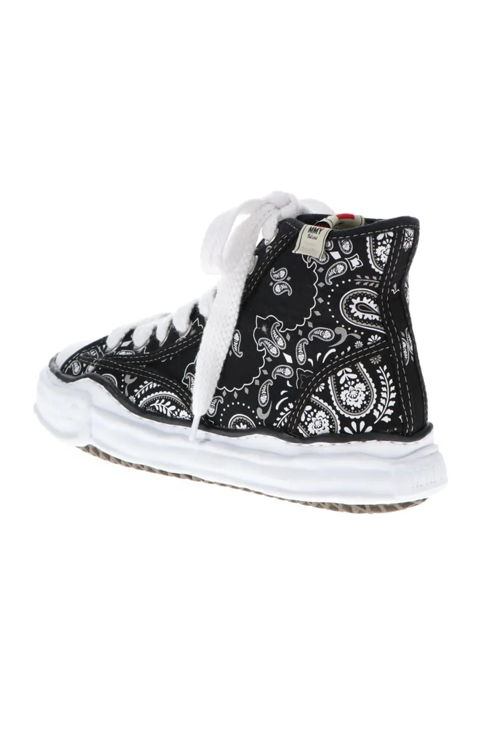 -PETERSON high- Original sole canvas bandana Hi-top sneakers Black