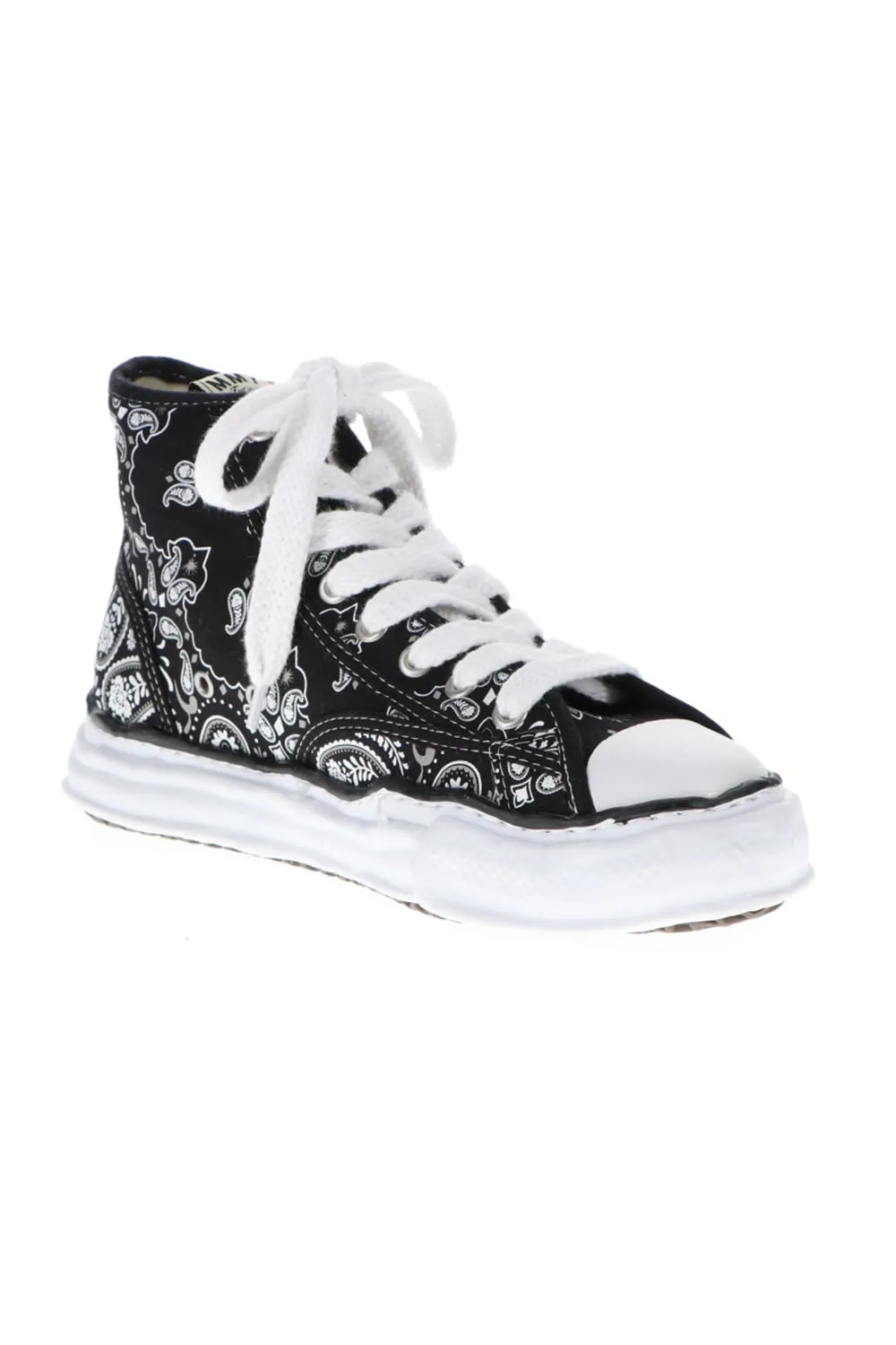 -PETERSON high- Original sole canvas bandana Hi-top sneakers Black