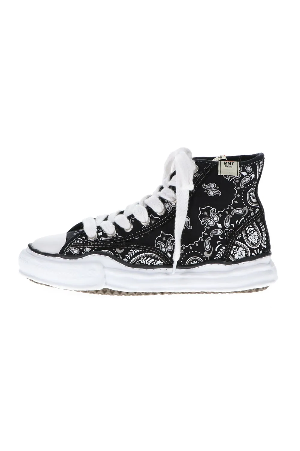 -PETERSON high- Original sole canvas bandana Hi-top sneakers Black