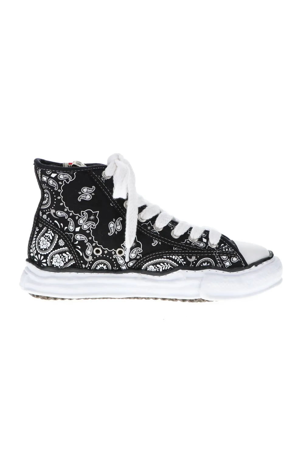 -PETERSON high- Original sole canvas bandana Hi-top sneakers Black