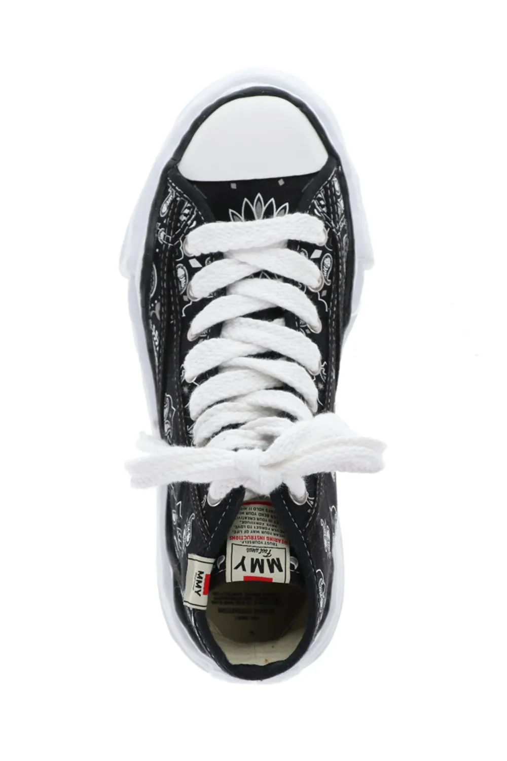 -PETERSON high- Original sole canvas bandana Hi-top sneakers Black
