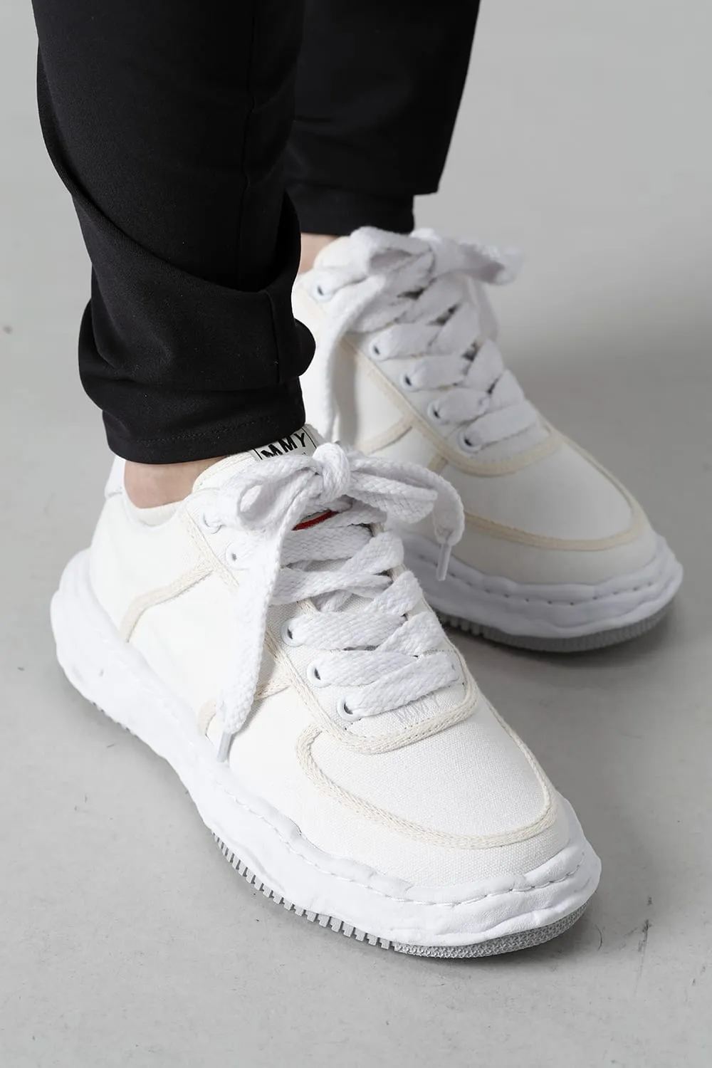 -WAYNE low- original sole canvas Low-Top sneakers White