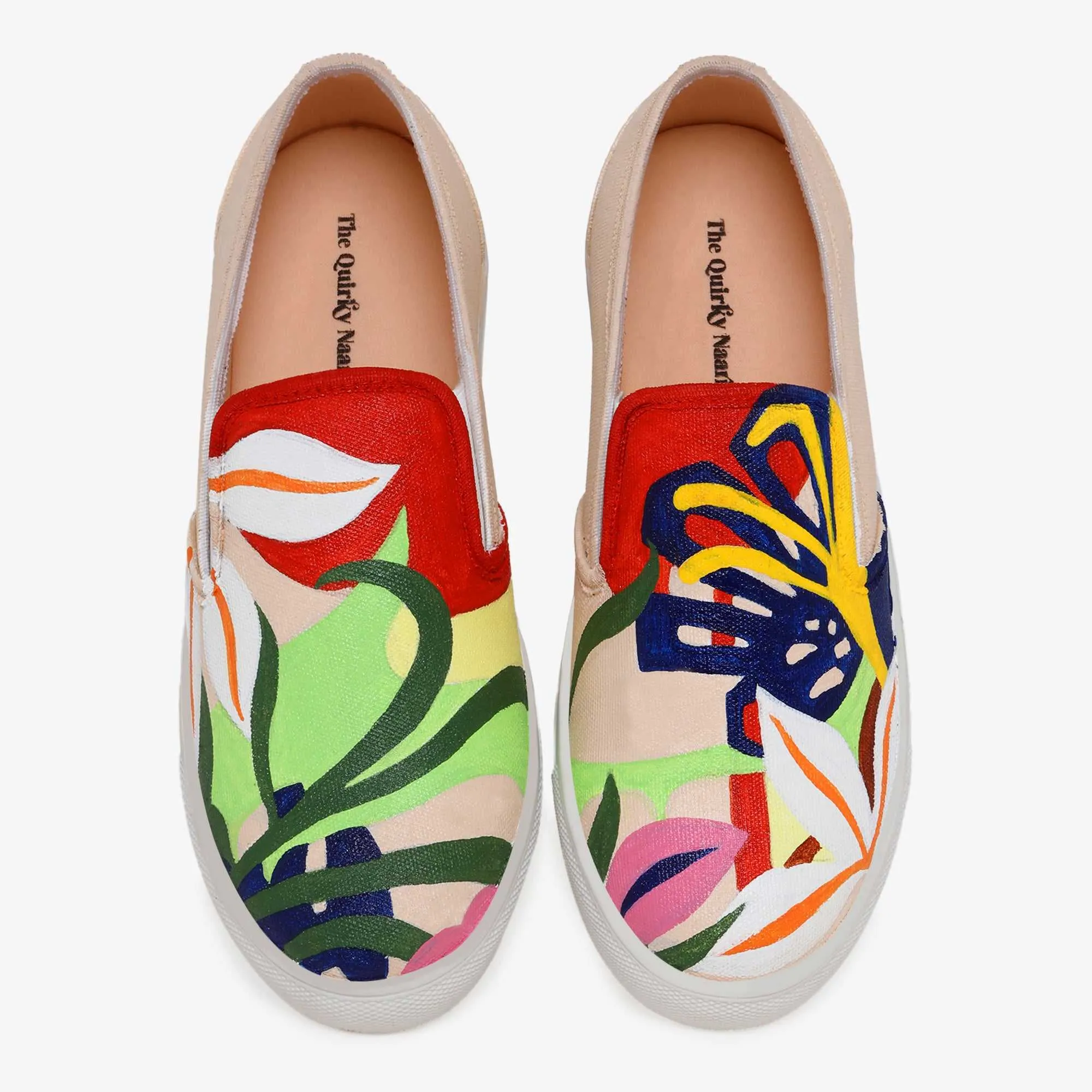 Abstract Floral Slipons
