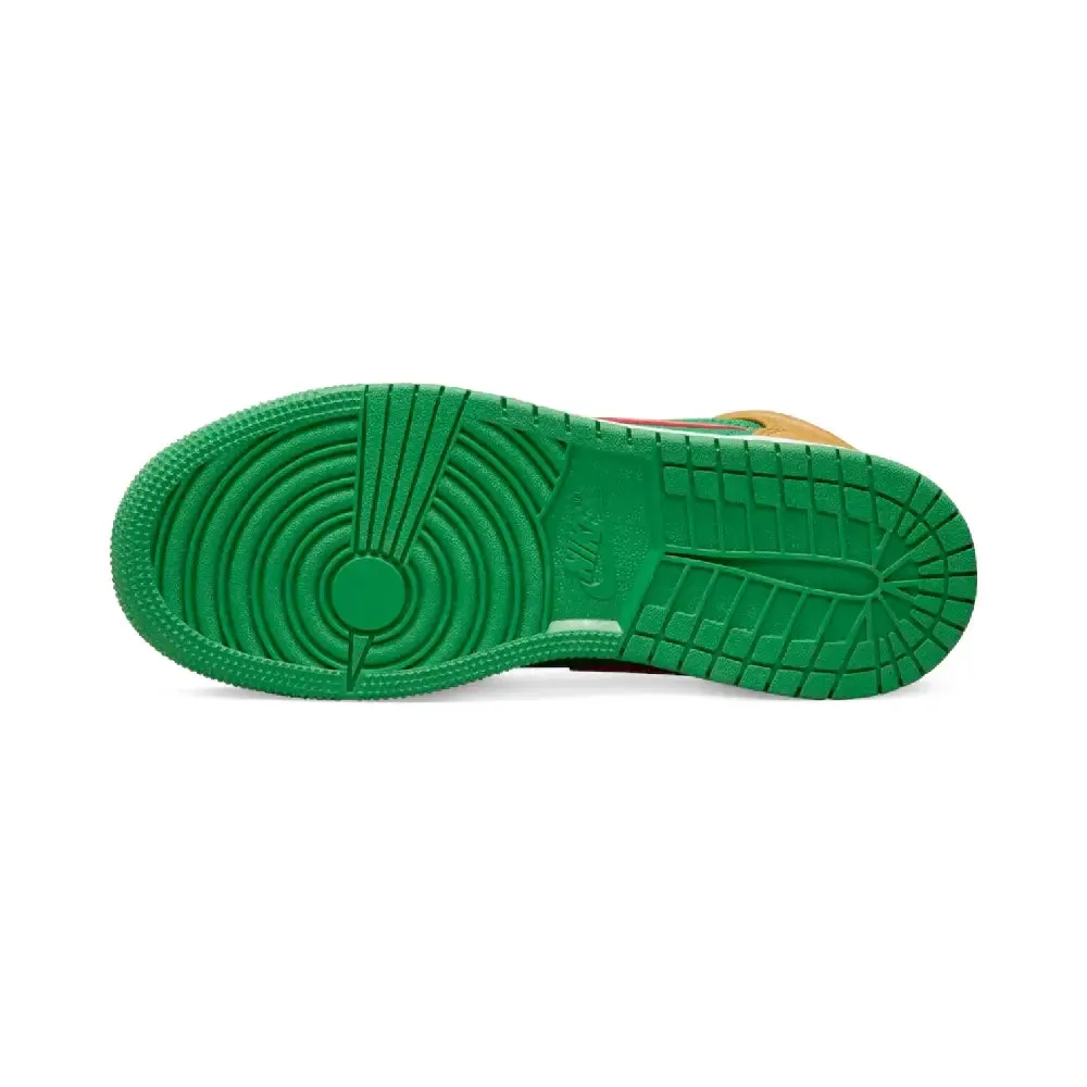 Air Jordan 1 Mid SE Wheat Watermelon GS