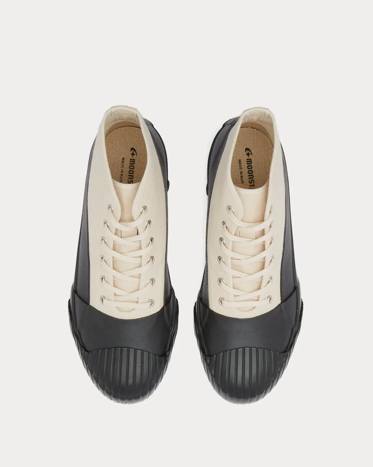 All-Weather Beige / Black High Top Sneakers