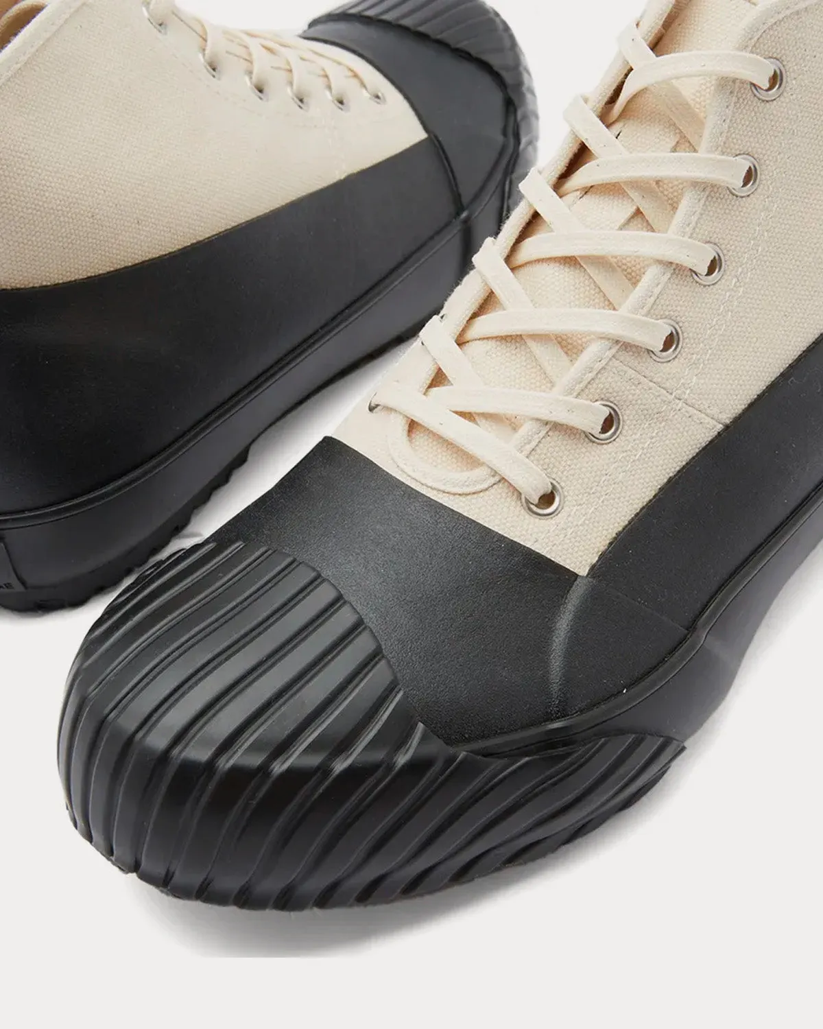 All-Weather Beige / Black High Top Sneakers