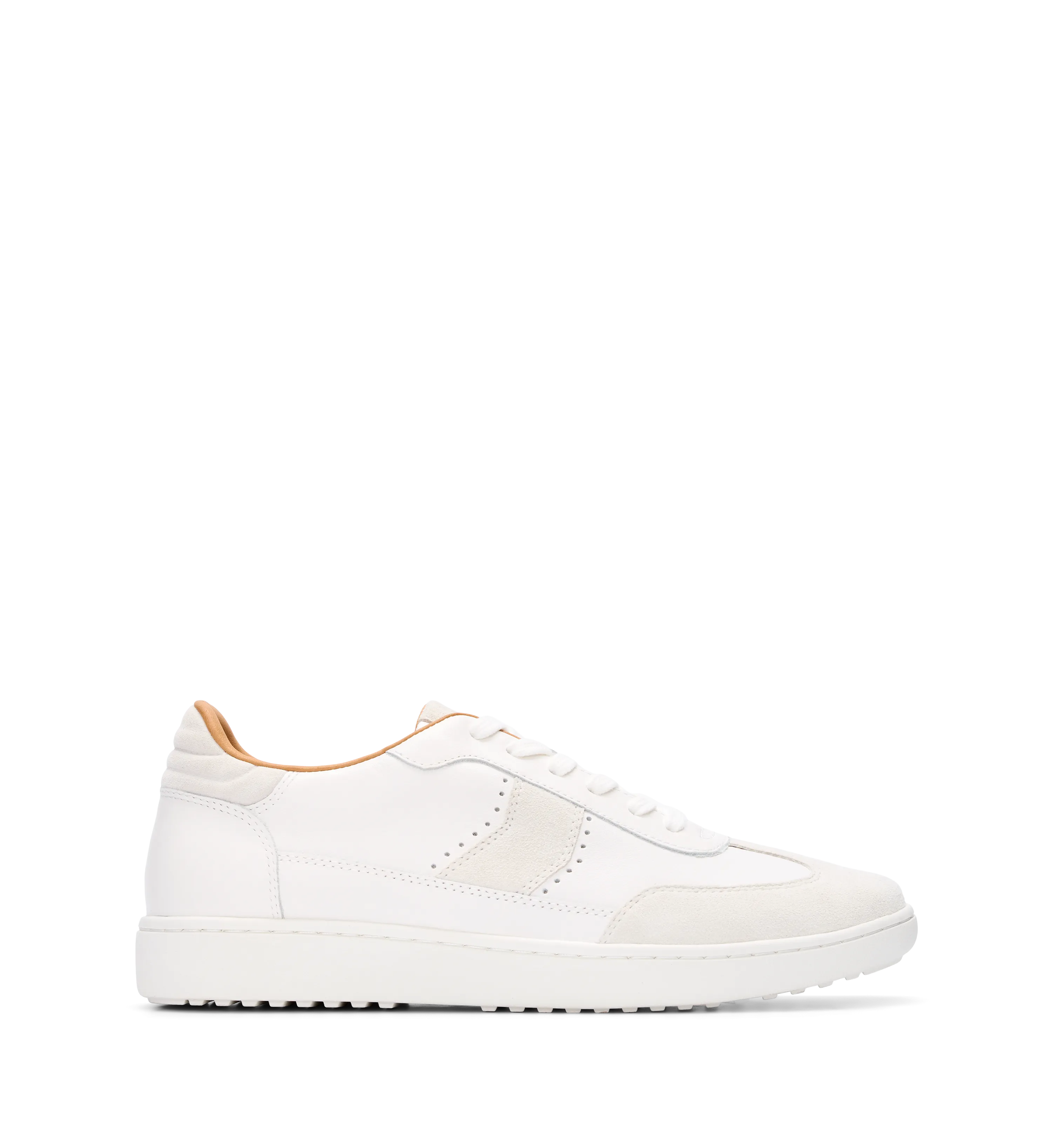 Amakihi White Leather & Suede Mix Sneakers
