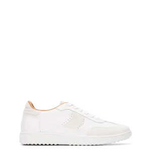 Amakihi White Leather & Suede Mix Sneakers