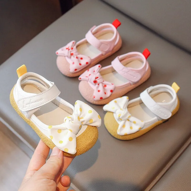 Anti Slippery Outdoor Casual Shoes With Bow