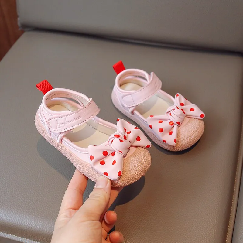 Anti Slippery Outdoor Casual Shoes With Bow