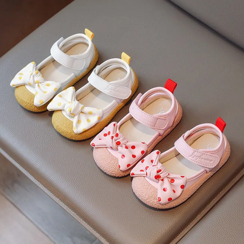 Anti Slippery Outdoor Casual Shoes With Bow