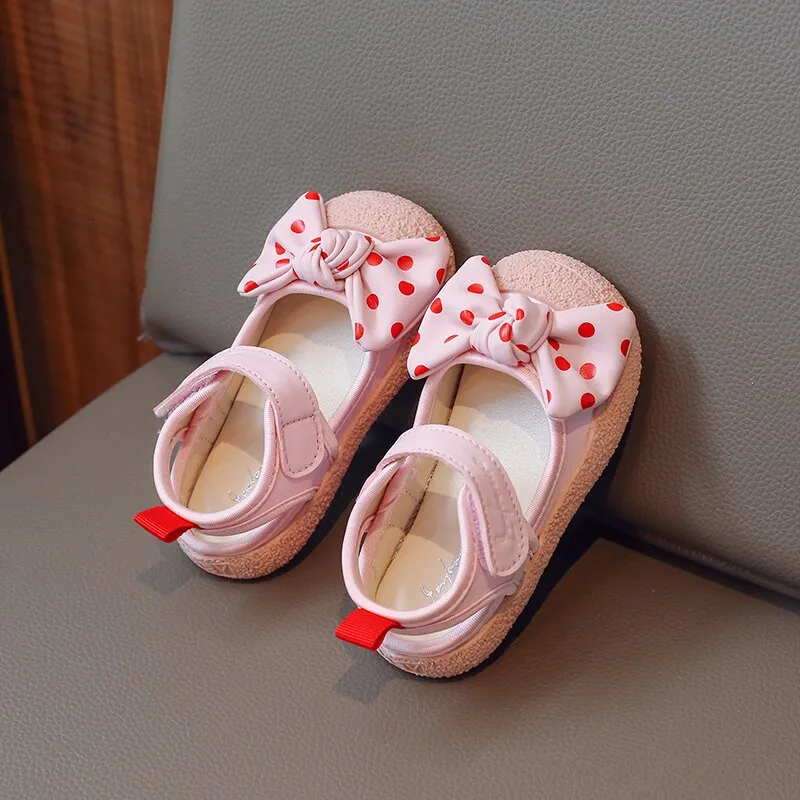 Anti Slippery Outdoor Casual Shoes With Bow