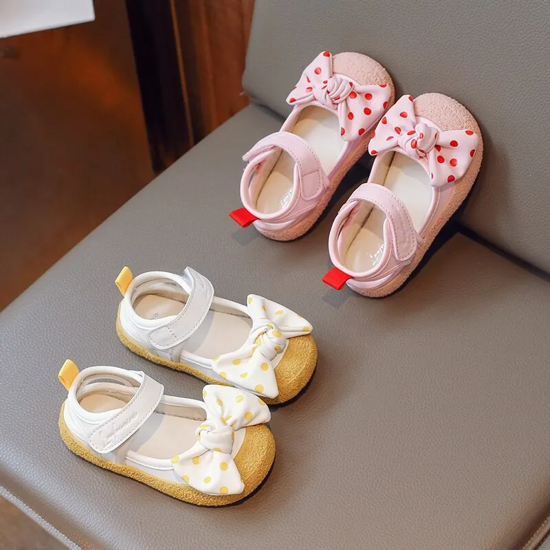 Anti Slippery Outdoor Casual Shoes With Bow