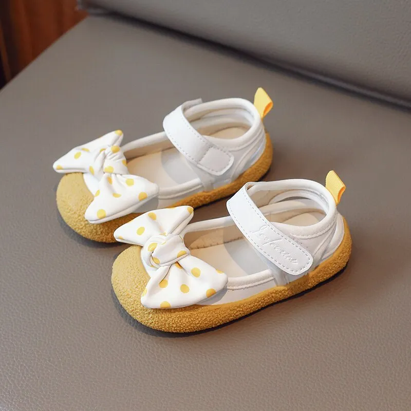 Anti Slippery Outdoor Casual Shoes With Bow