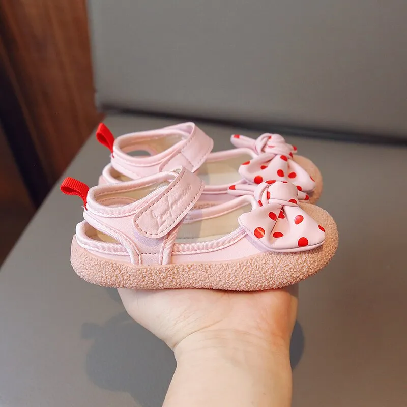 Anti Slippery Outdoor Casual Shoes With Bow