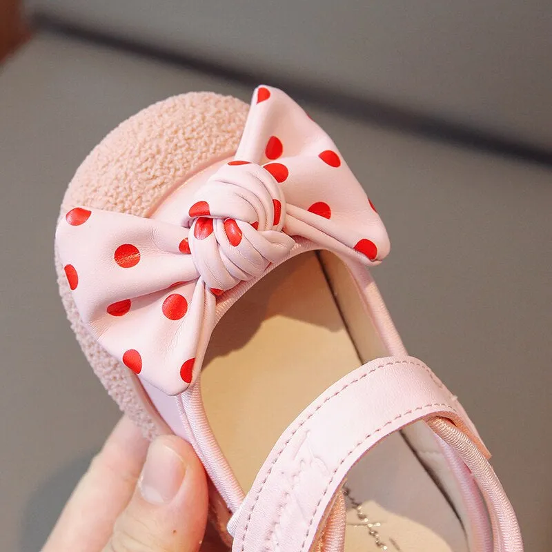 Anti Slippery Outdoor Casual Shoes With Bow