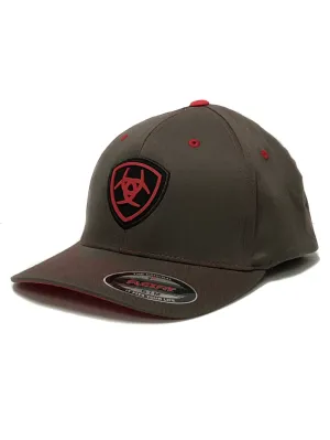 Ariat 1512406 Flexfit Ball Cap Charcoal Grey