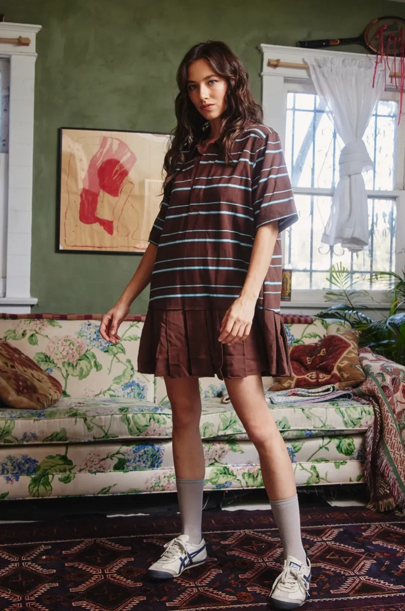 Ashley Striped T-Shirt Mini Dress