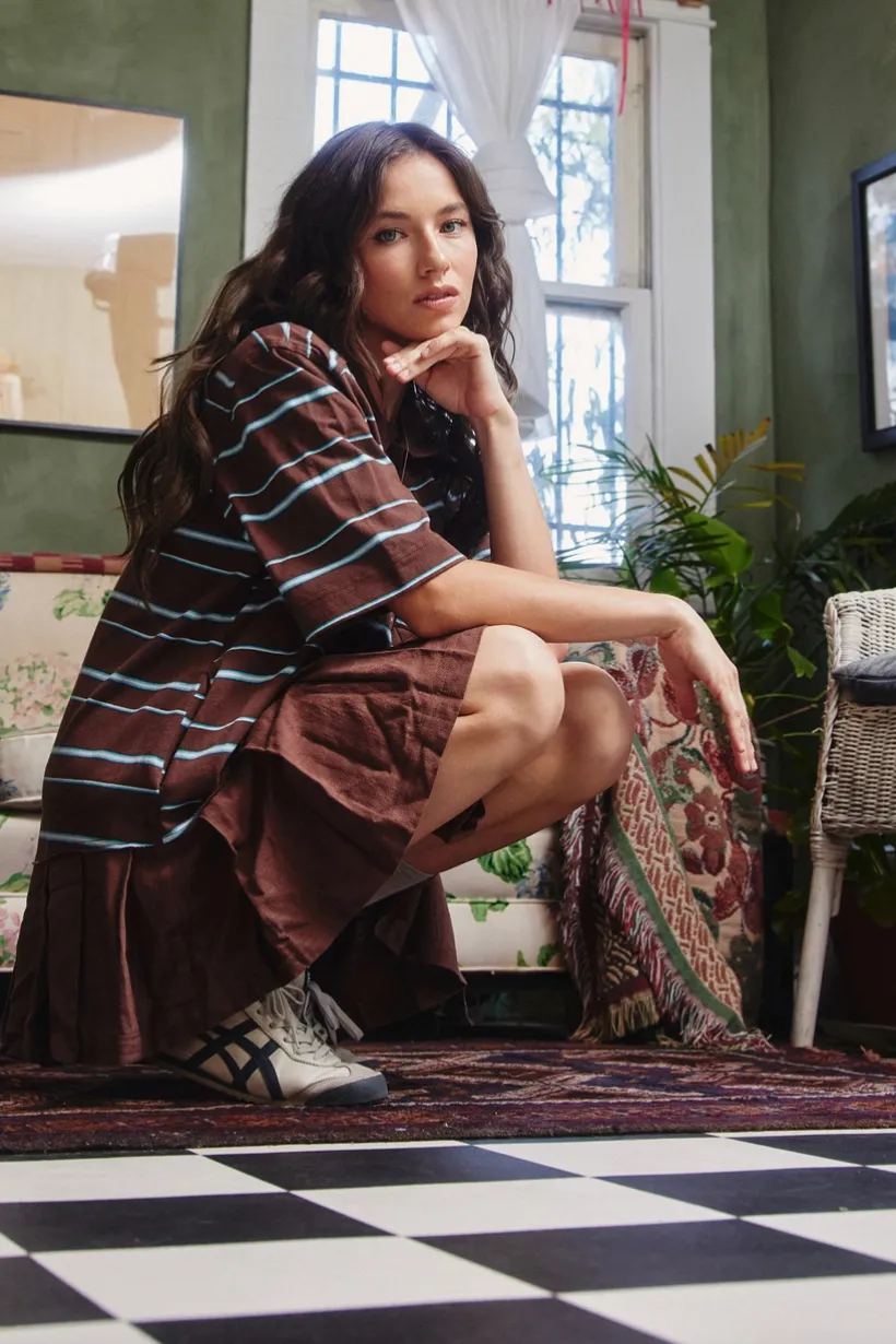 Ashley Striped T-Shirt Mini Dress