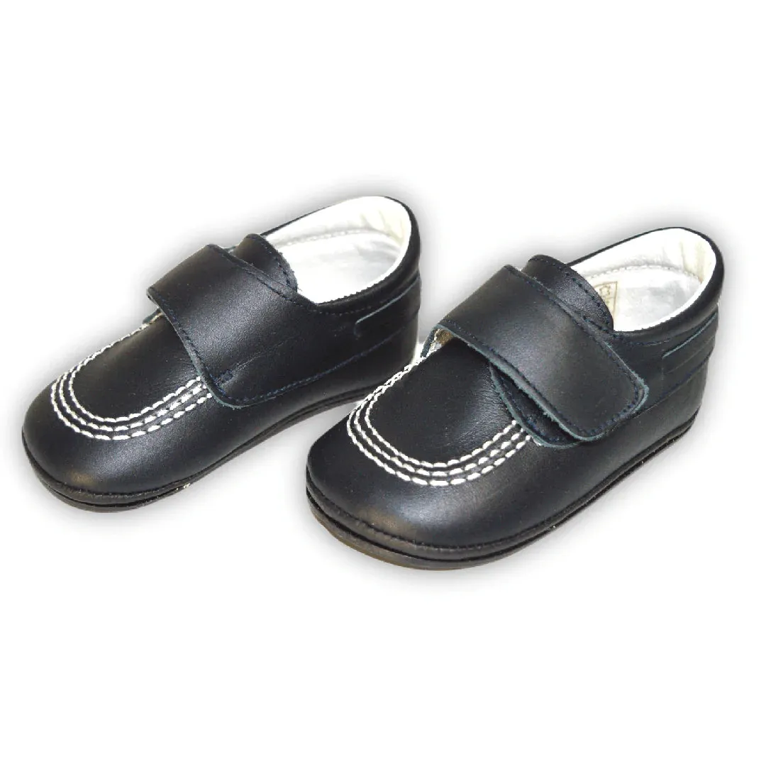Baby Boy Baptism Hard Sole Shoes - Made in Spain