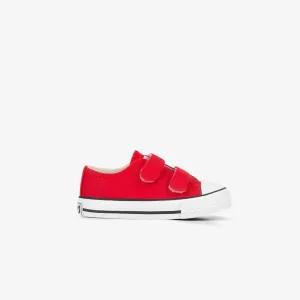 Baby's Red Canvas Sneakers