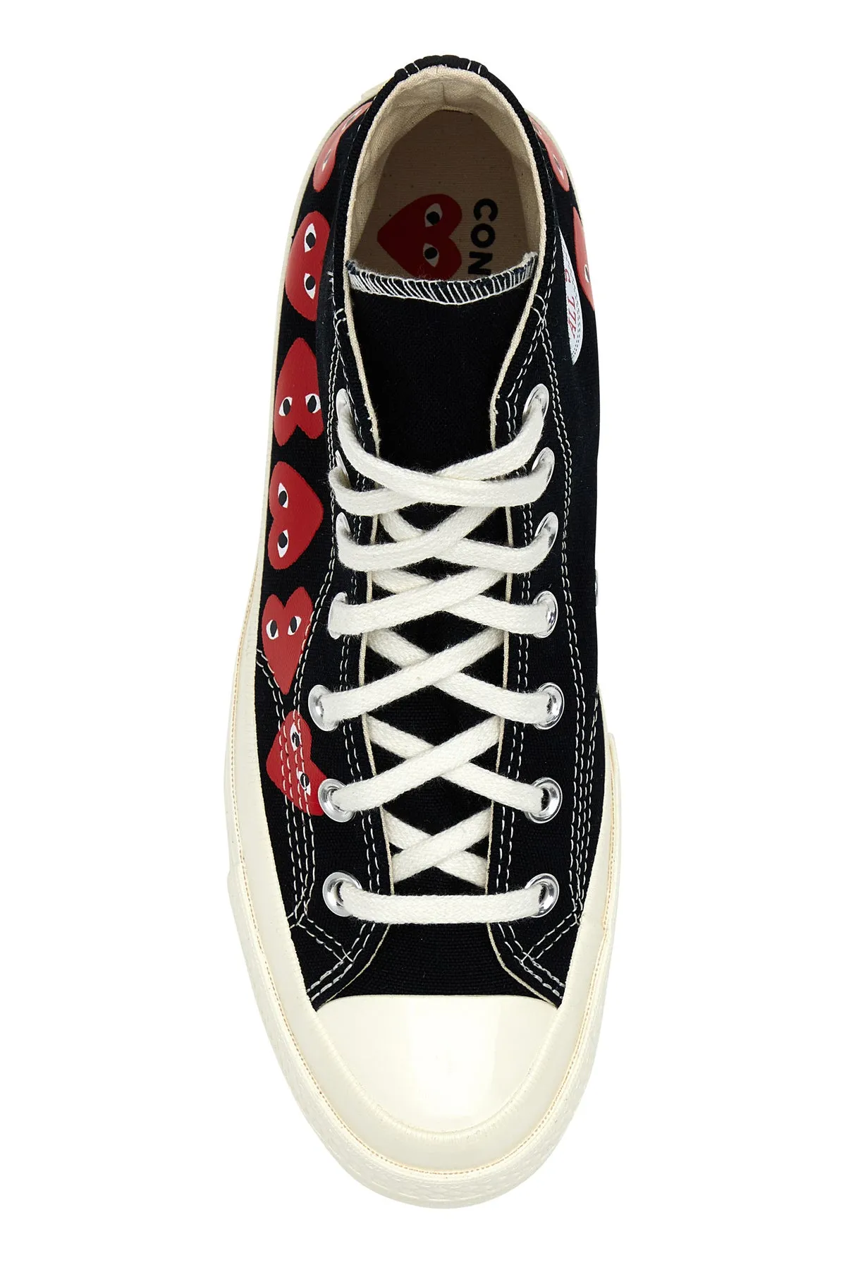 Black canvas Comme Des Garçons X Converse sneakers
