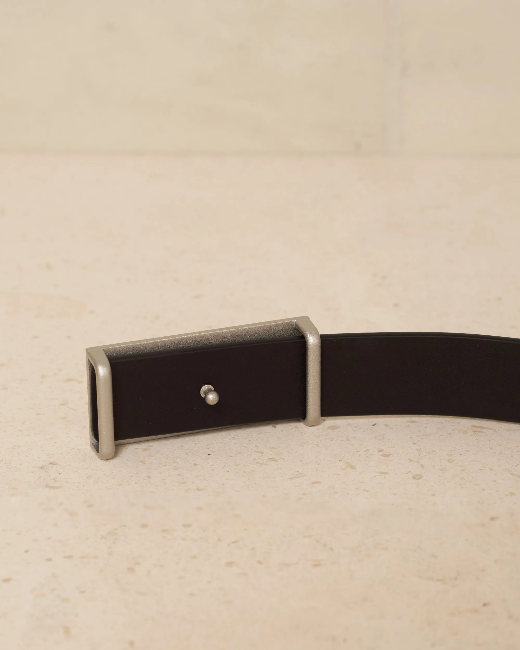 Black Leather Numeric Belt