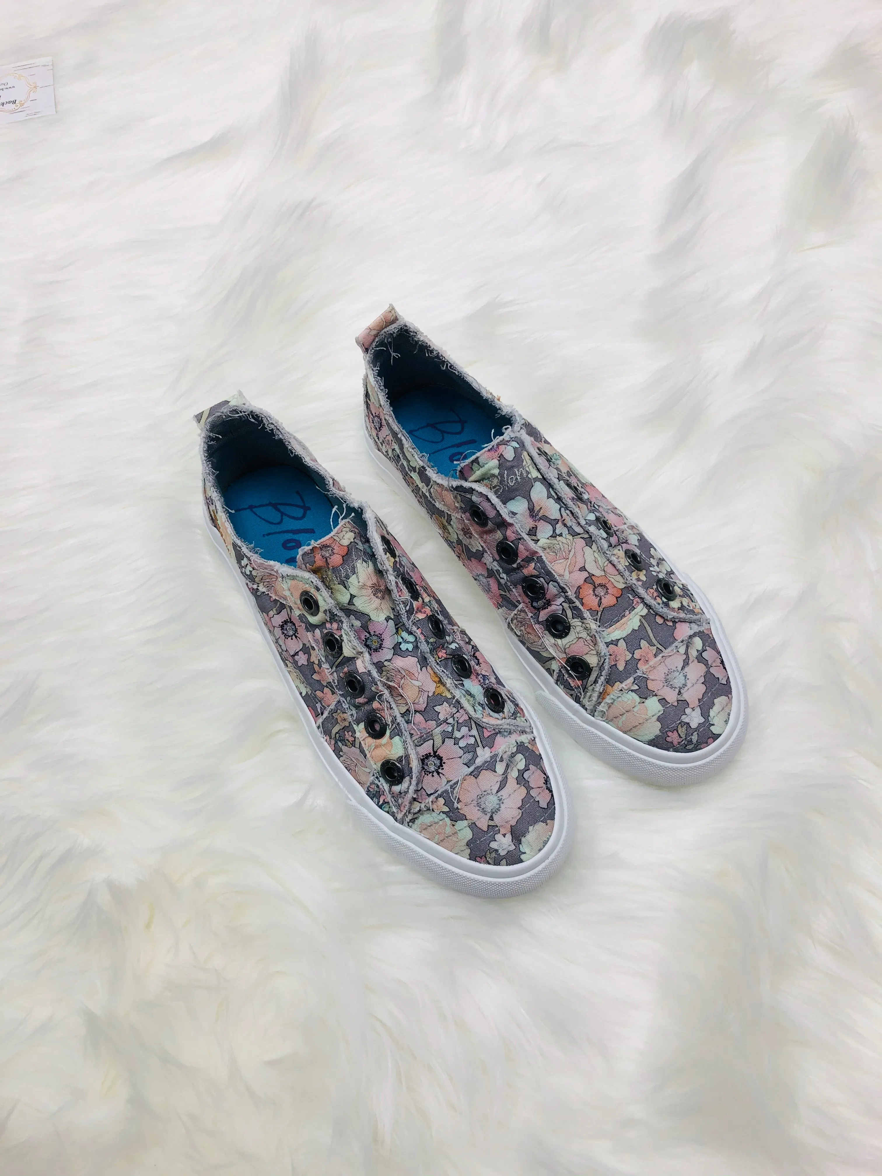 Blowfish Grey Gypsy Canvas Shoes