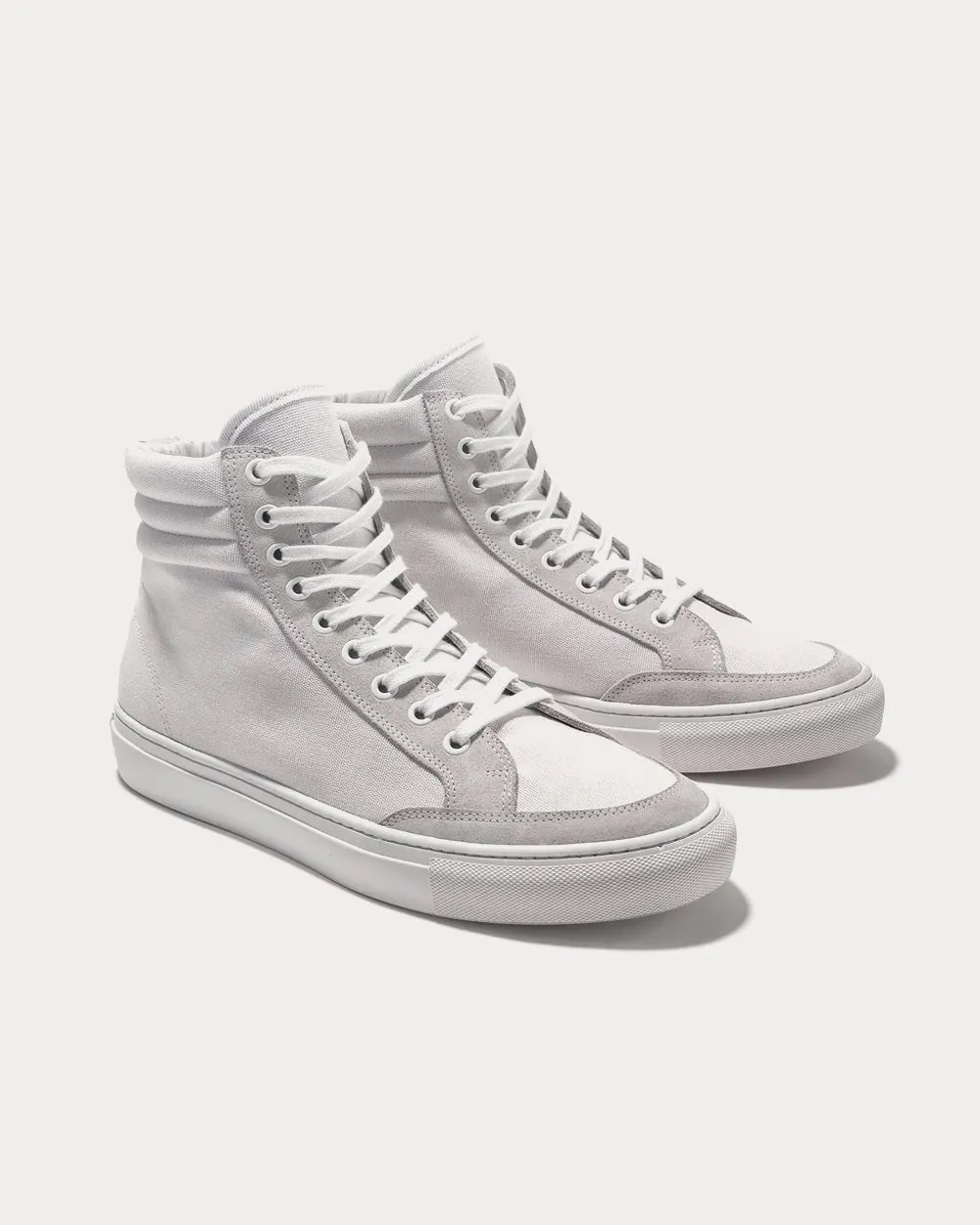 Canvas White High Top Sneakers
