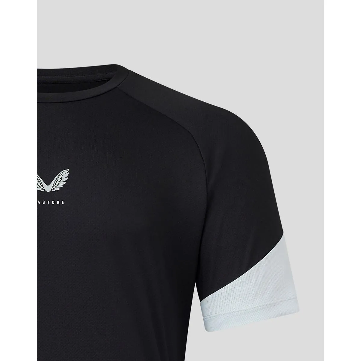 Castore Mesh Mix Short Sleeve Tee Black/Grey