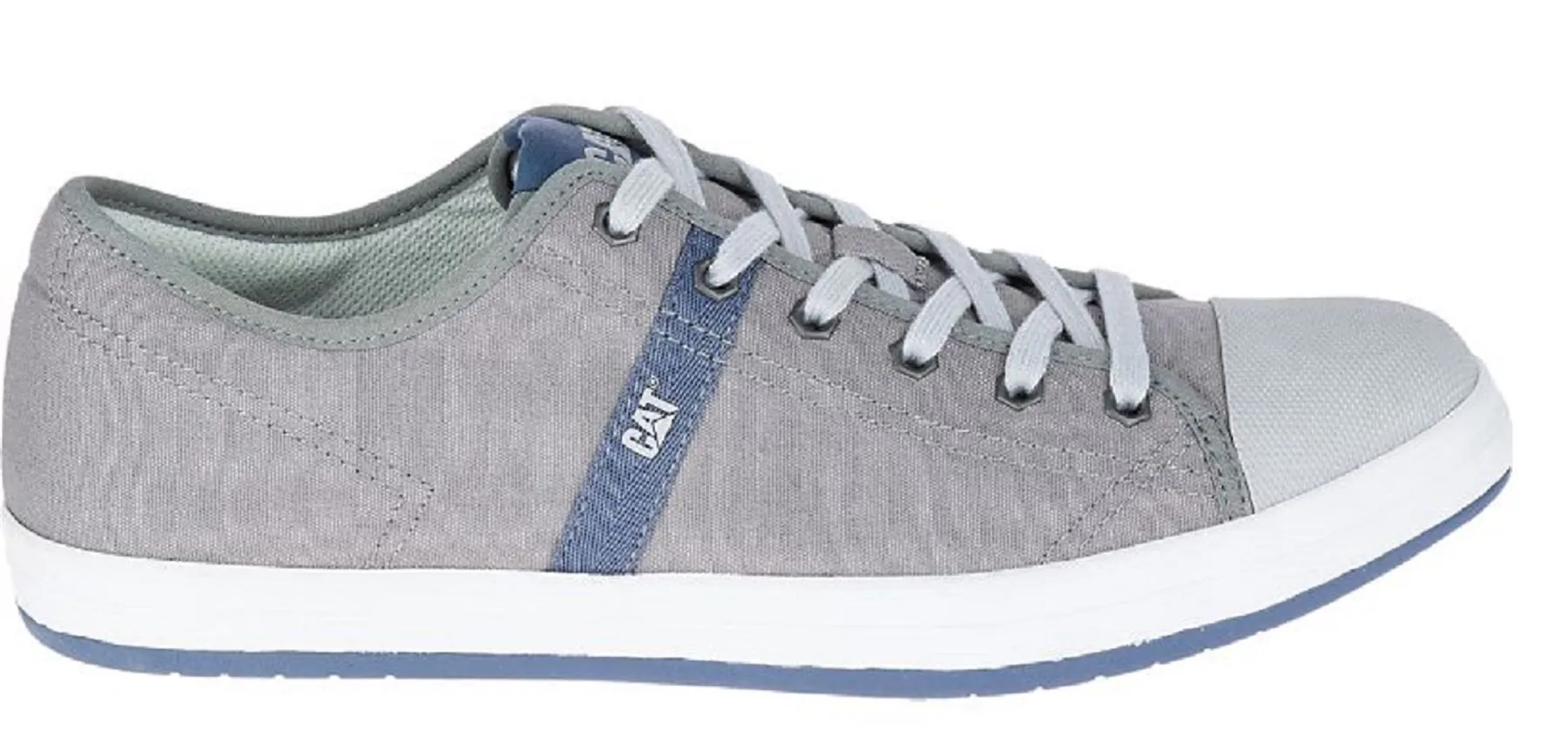 CAT Mens Checklist Canvas Sneakers in Grey (P722232)