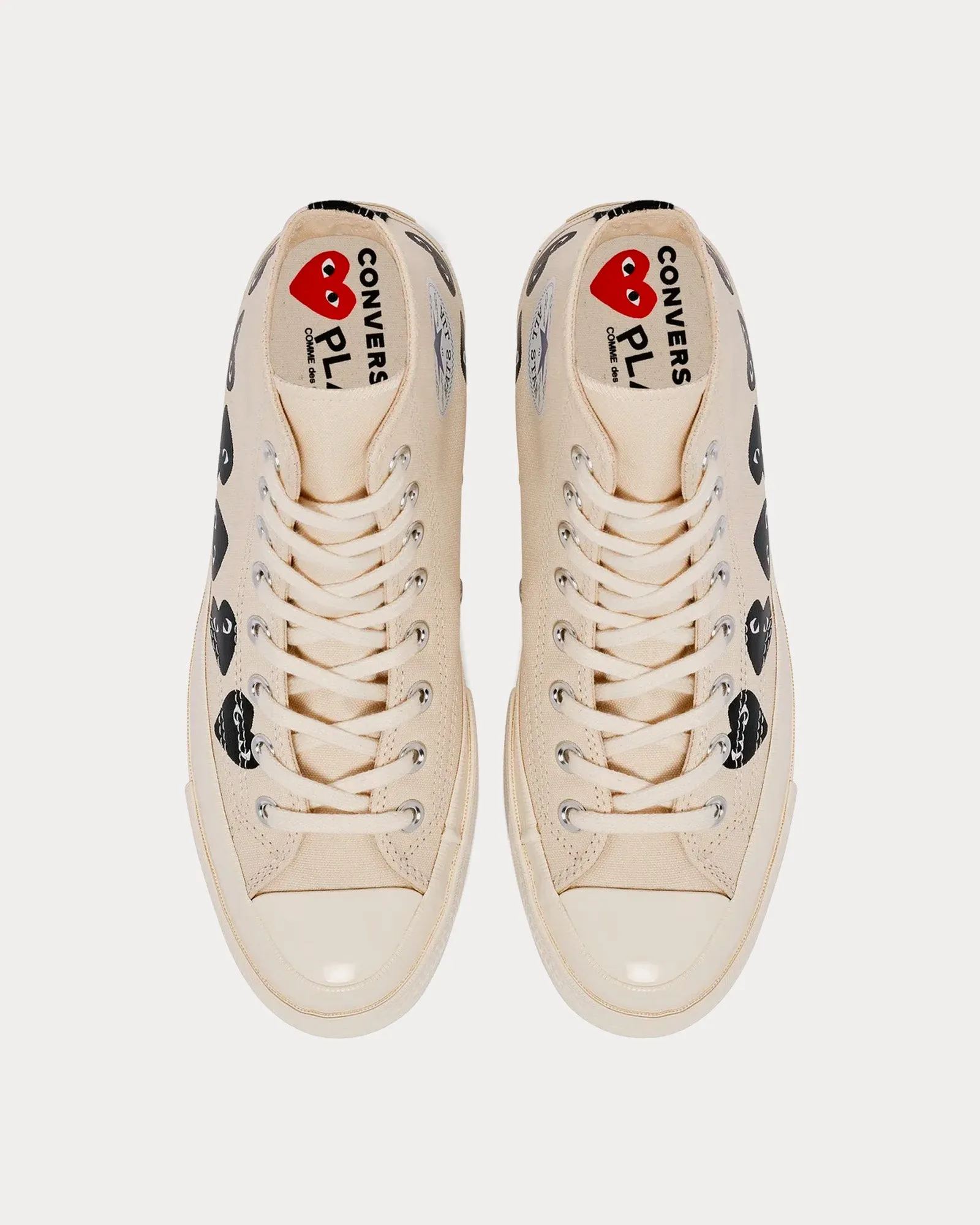 Chuck Taylor All Star '70 Multi Heart Beige / Black High Top Sneakers
