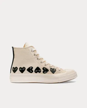 Chuck Taylor All Star '70 Multi Heart Beige / Black High Top Sneakers