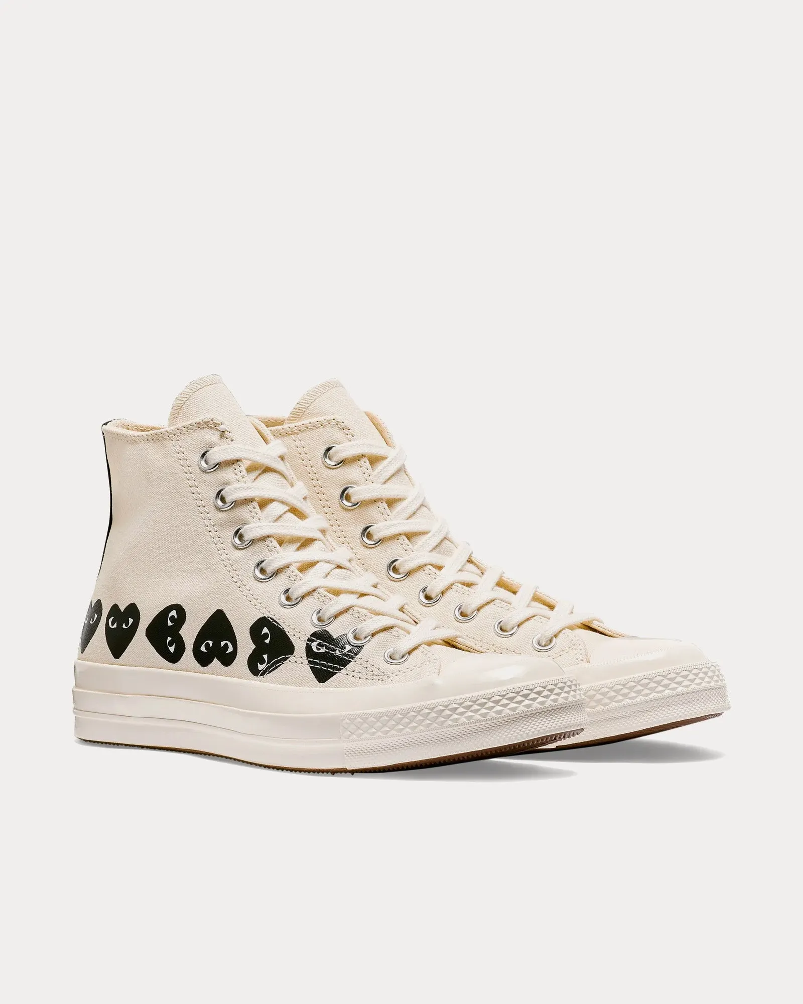 Chuck Taylor All Star '70 Multi Heart Beige / Black High Top Sneakers