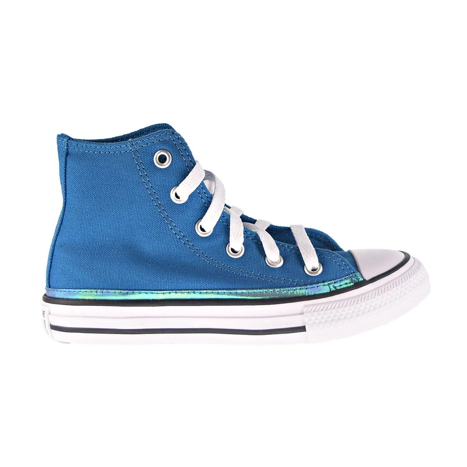 Converse Chuck Taylor All Star Hi Little Kids' Shoes Green Abyss-White-Black