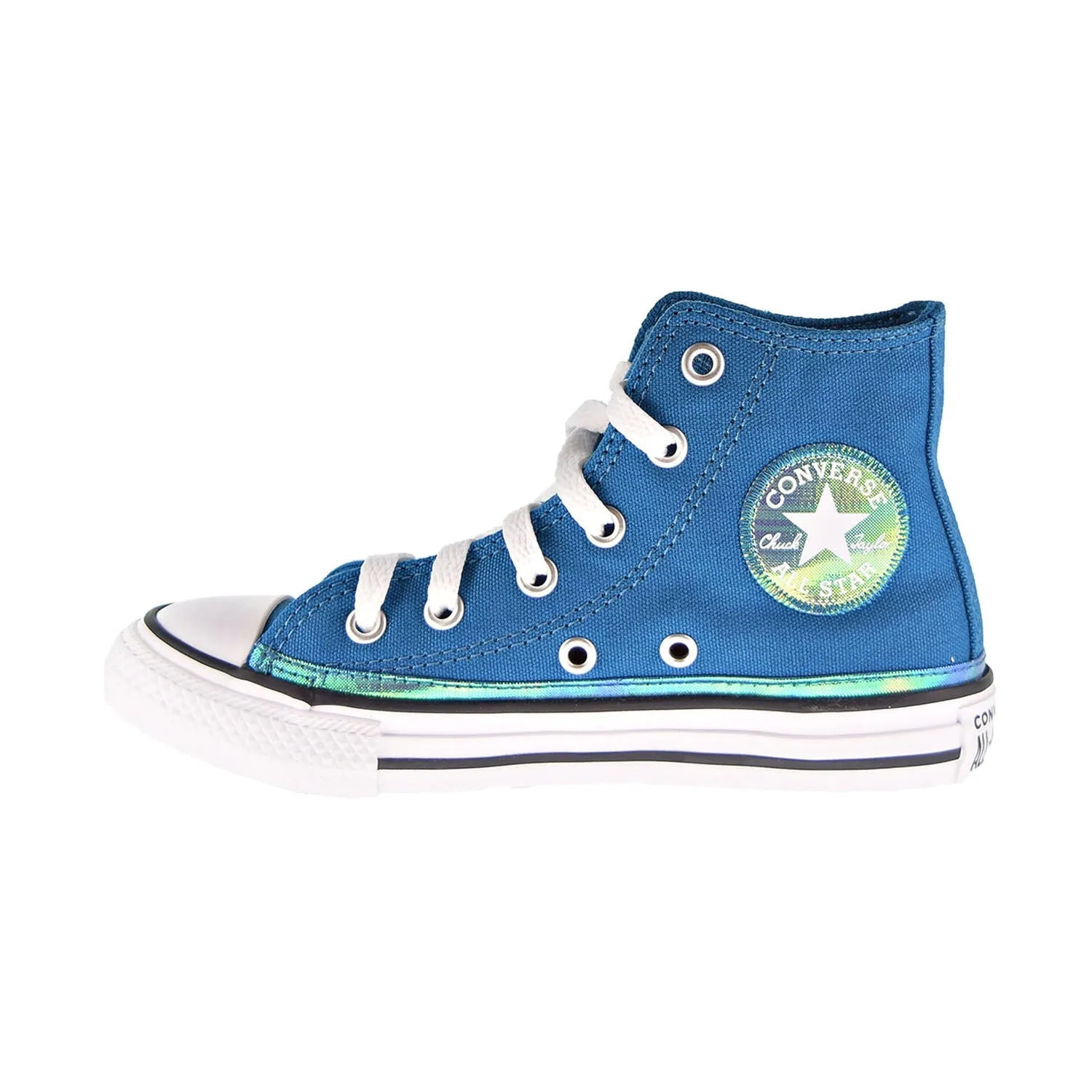 Converse Chuck Taylor All Star Hi Little Kids' Shoes Green Abyss-White-Black