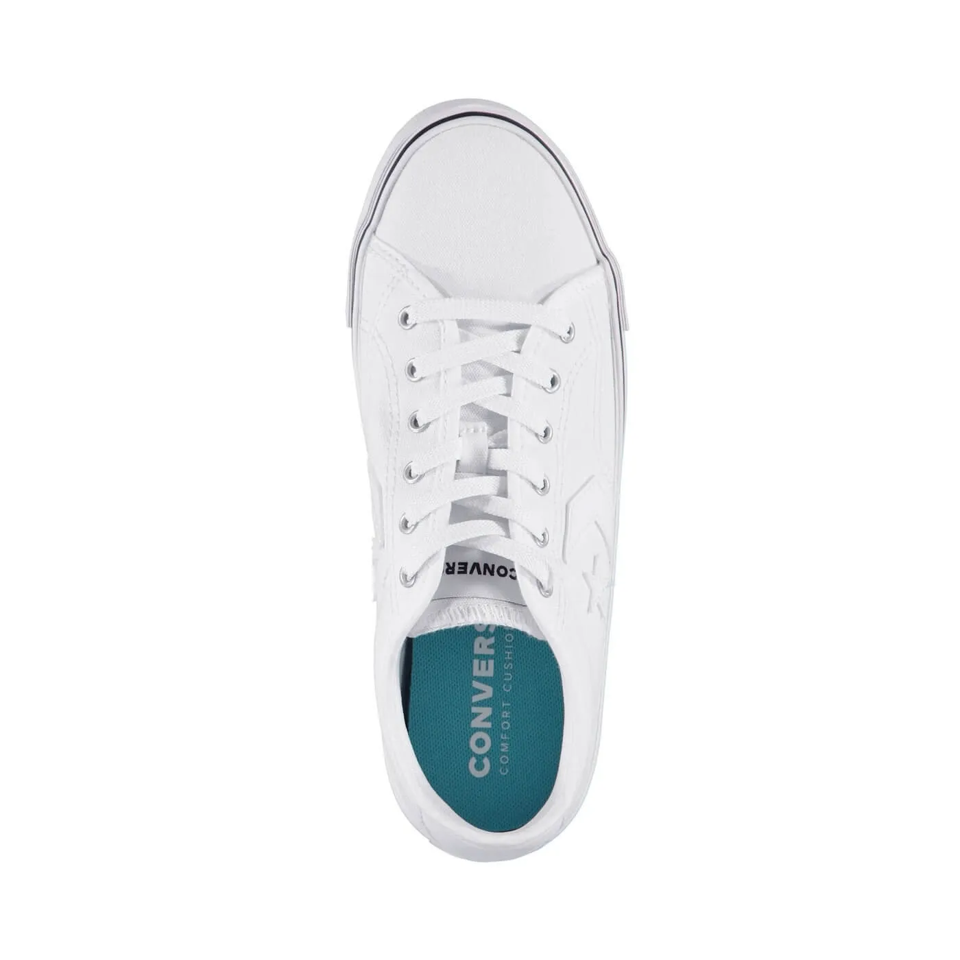 Converse Star Replay Star of the Show Unisex White Canvas Sneakers 8/9.5