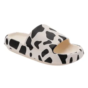 Cow Print Orthopedic Slides – Lightweight Comfort for Every Step