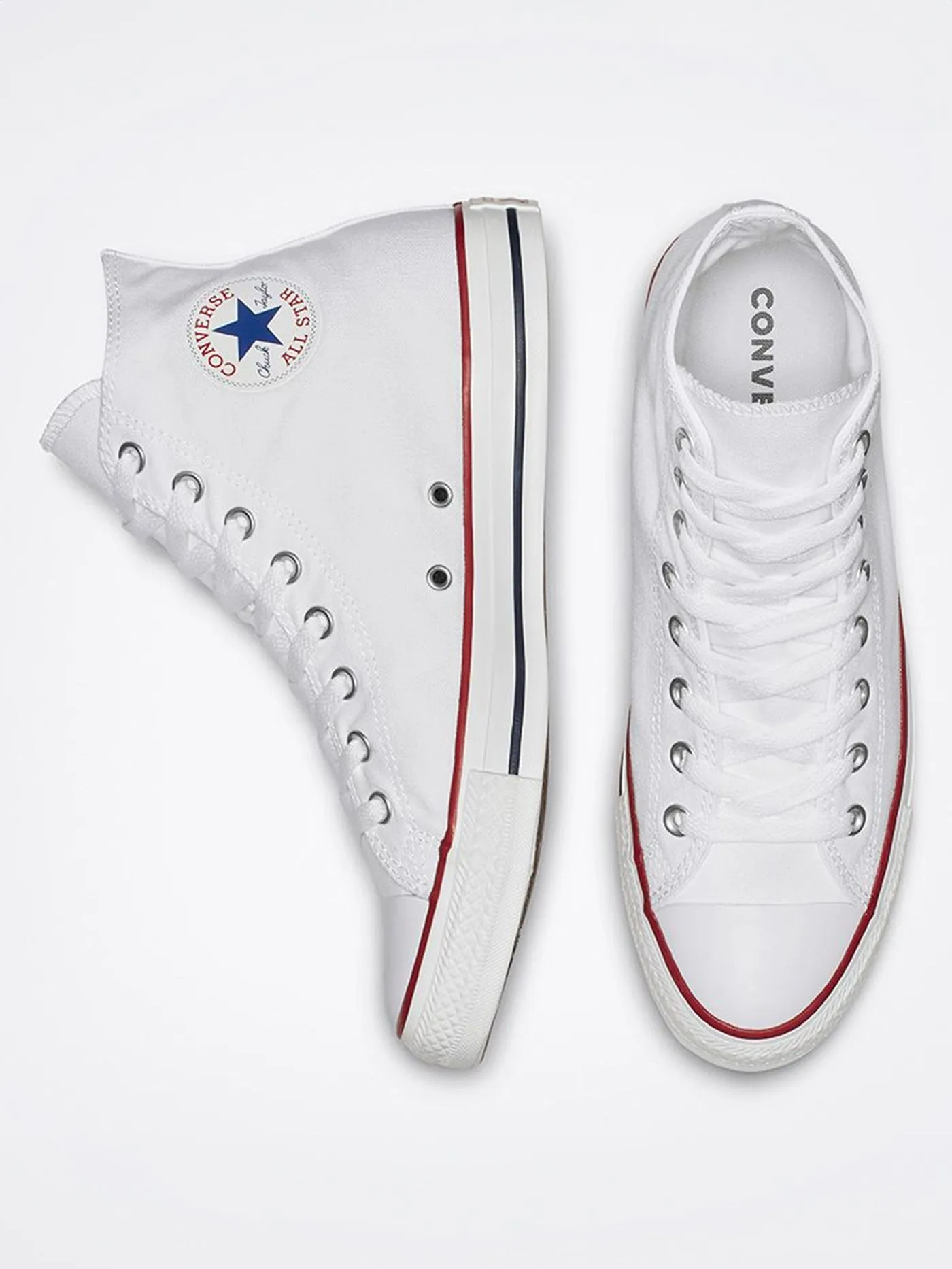 CTAS Hi Optical White Mono Shoes