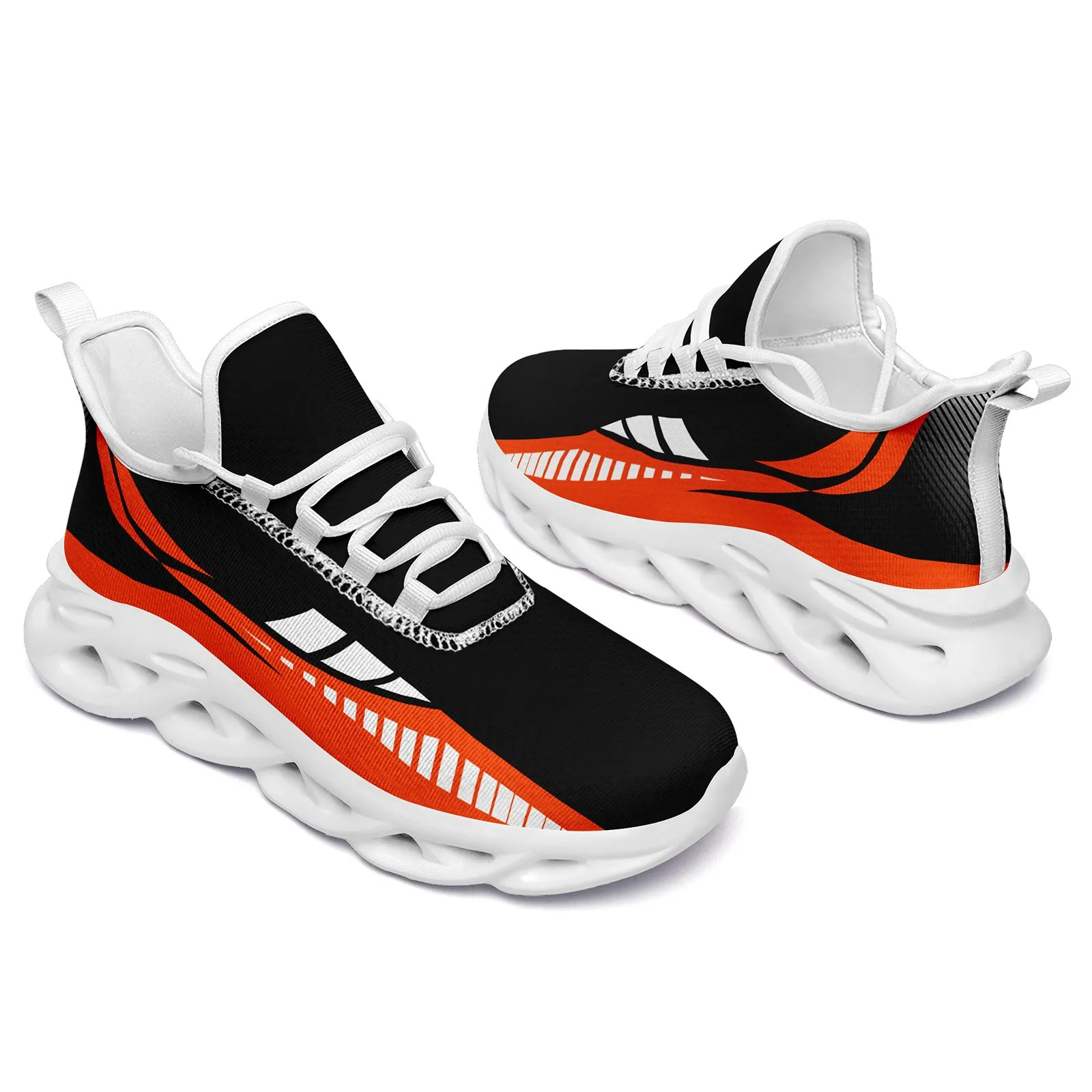 Custom Black Orange Cincinnati Maxsoul Shoes Personalized Sneaker FN003-D020325-6