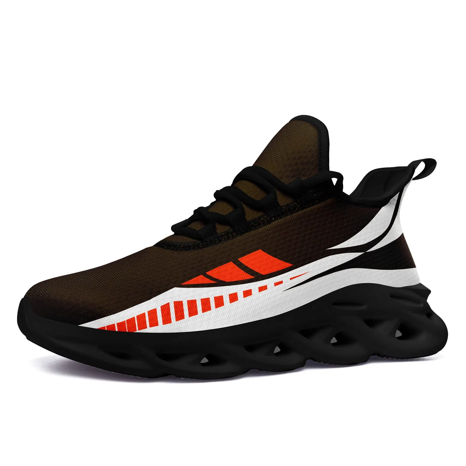 Custom Brown Orange White Cleveland Maxsoul Shoes Personalized Sneaker FN003-D020325-8