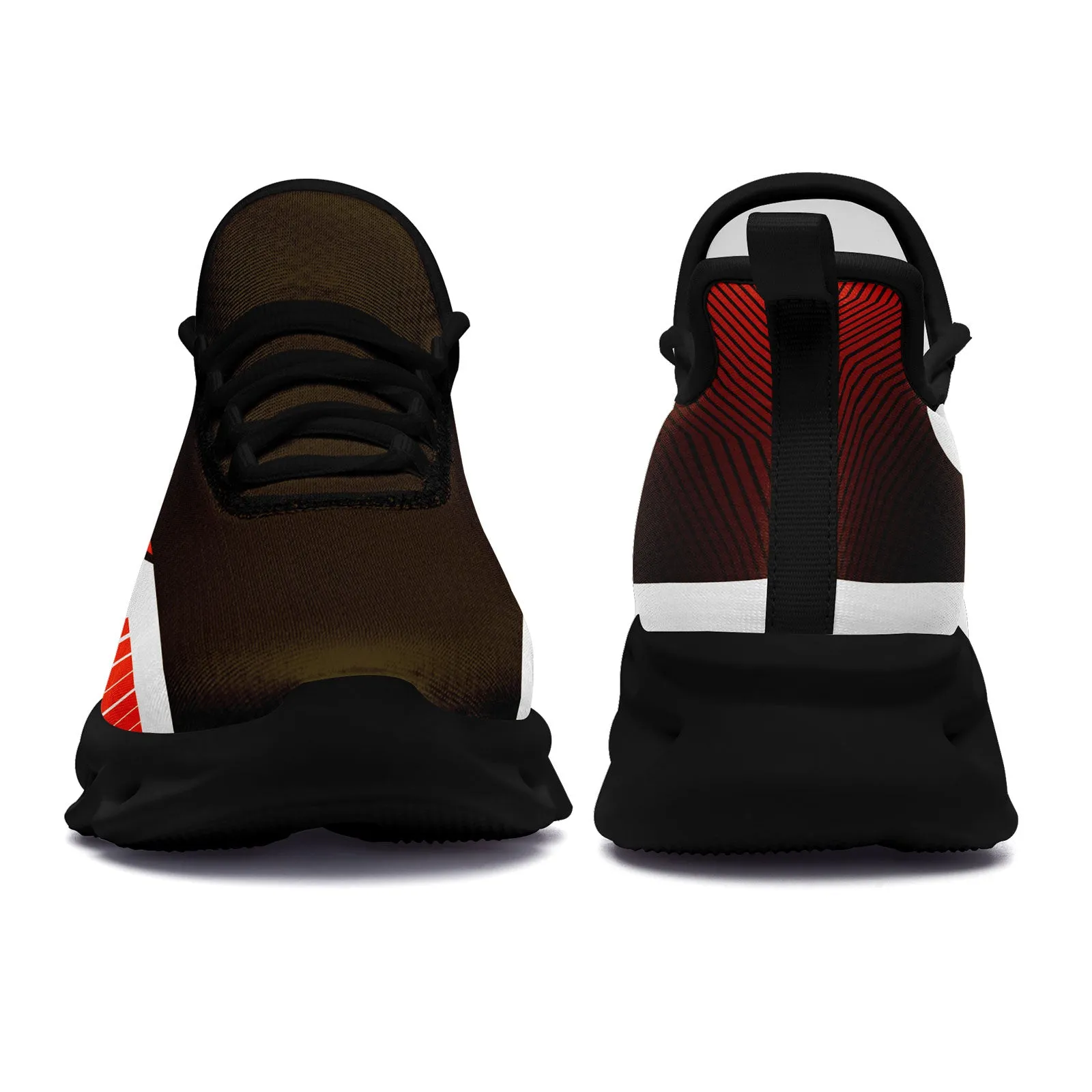 Custom Brown Orange White Cleveland Maxsoul Shoes Personalized Sneaker FN003-D020325-8