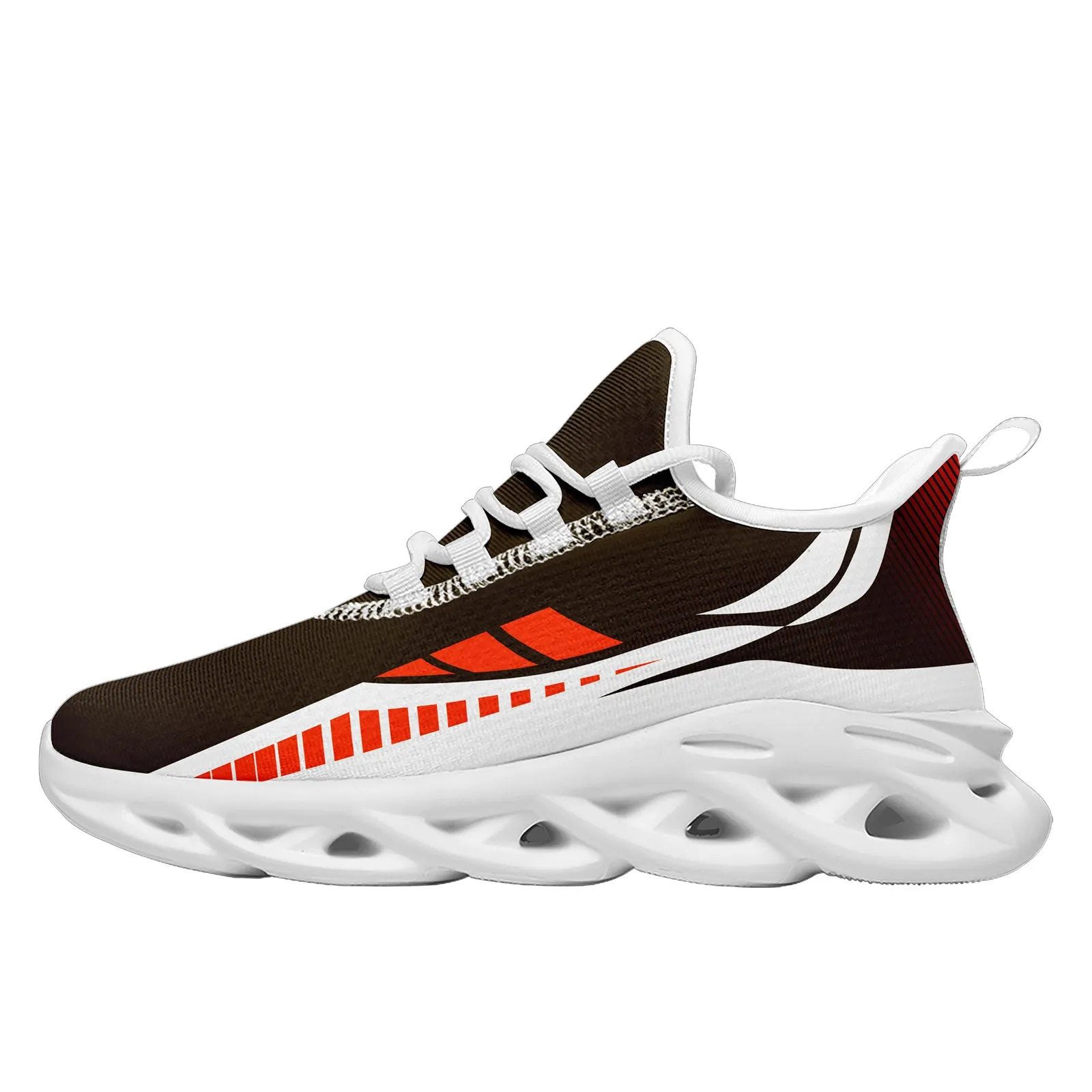 Custom Brown Orange White Cleveland Maxsoul Shoes Personalized Sneaker FN003-D020325-8