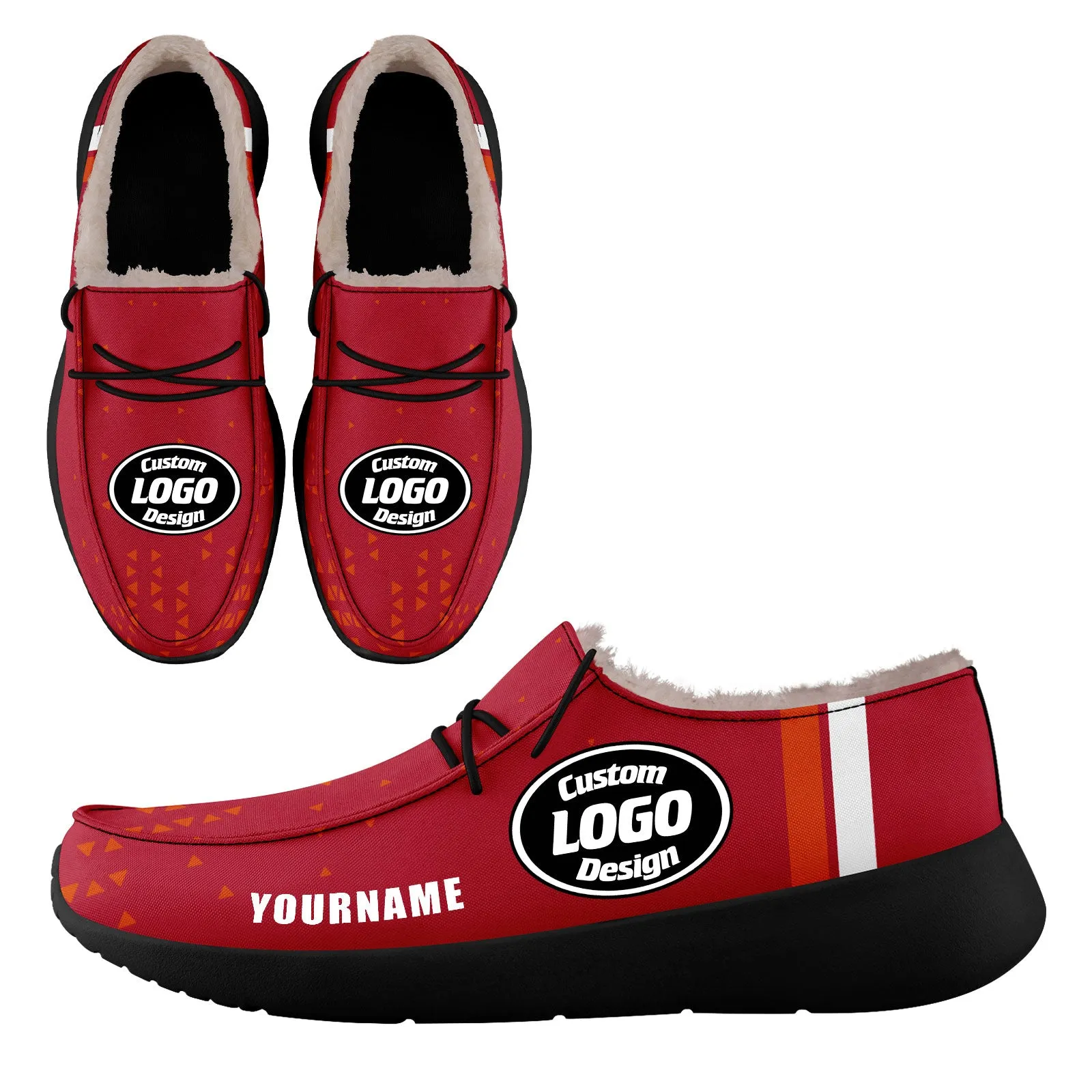 Custom Orange Red Tampa Bay Sneaker Shoes Combo Offer Personalized Combo ZH-D020289-29