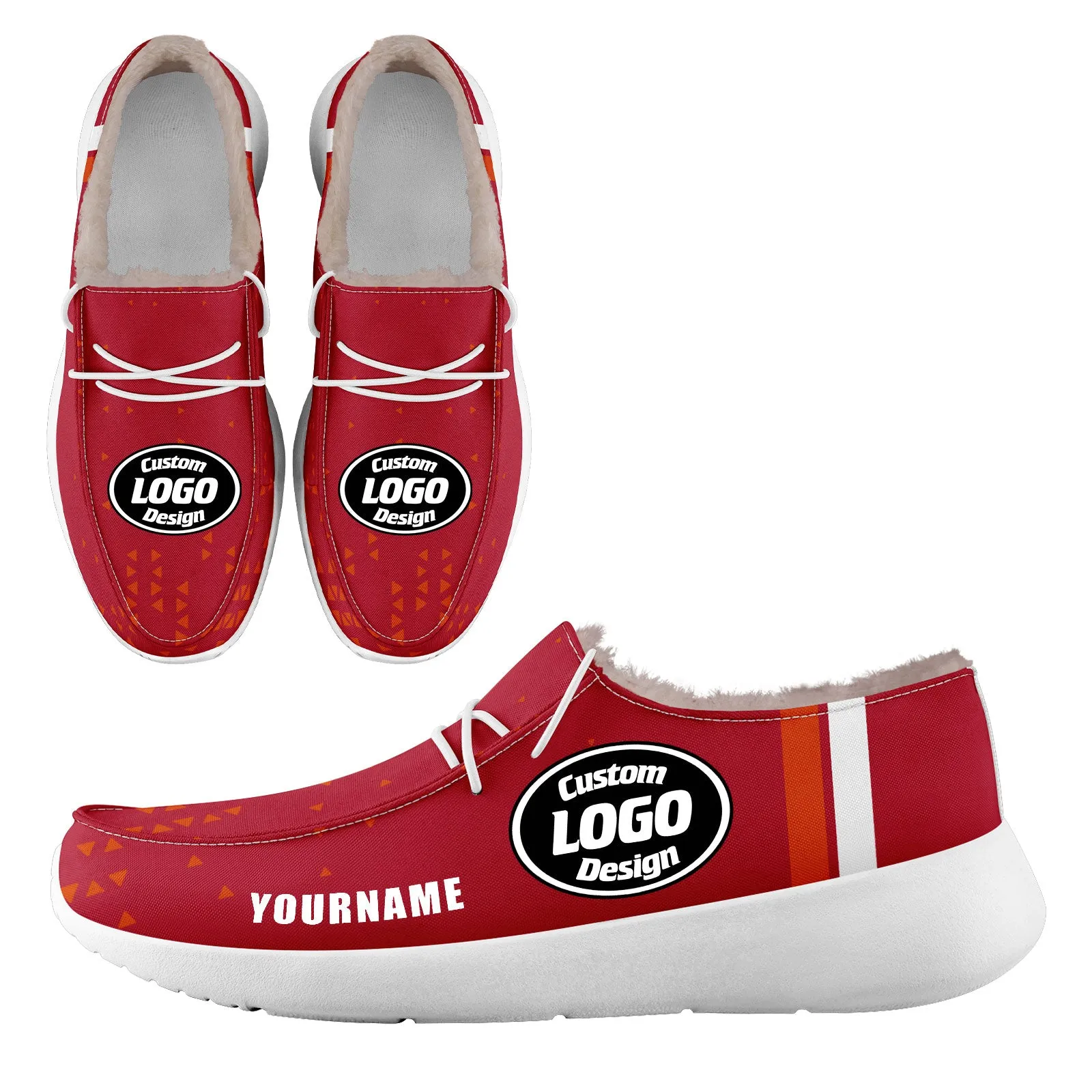 Custom Orange Red Tampa Bay Sneaker Shoes Combo Offer Personalized Combo ZH-D020289-29