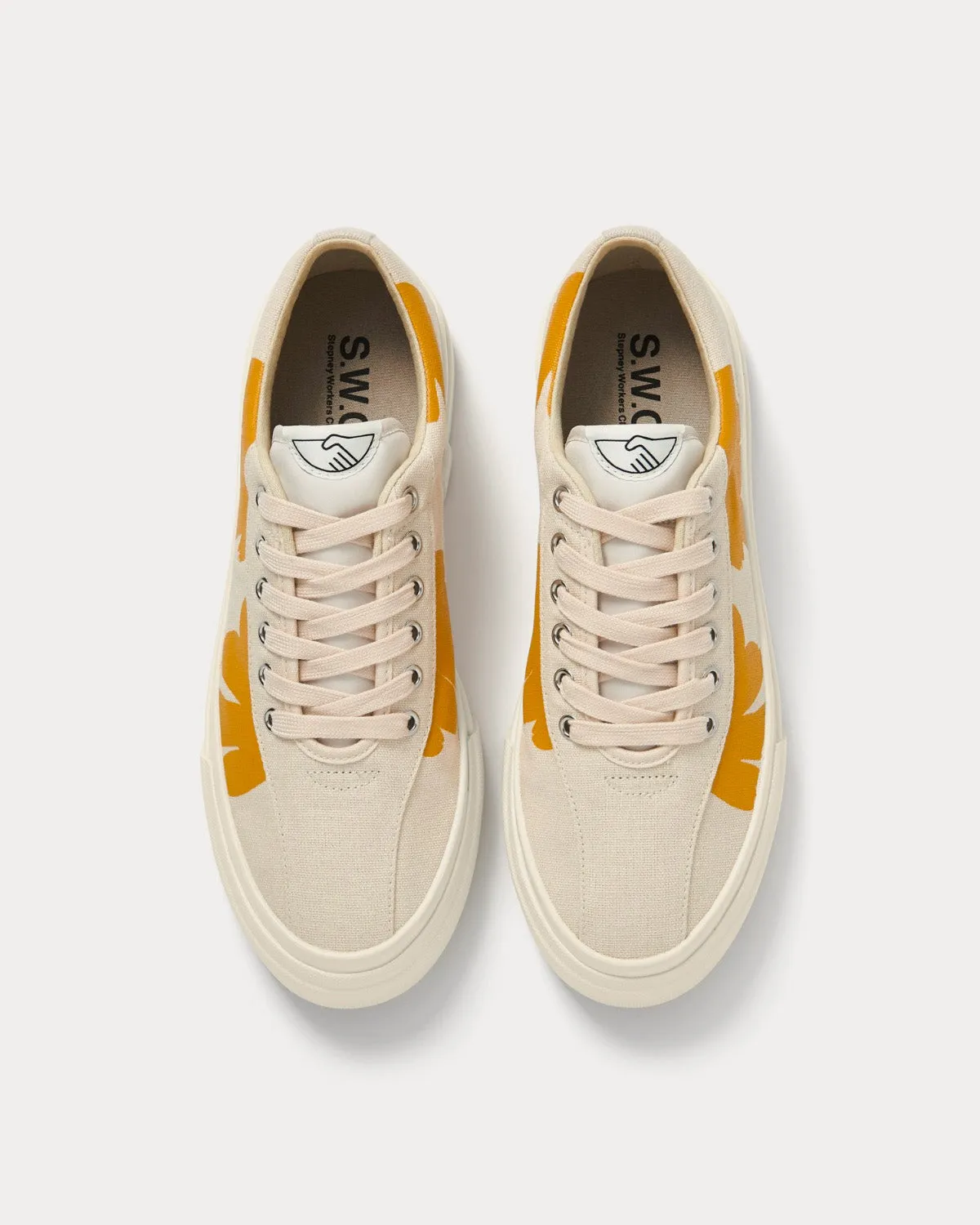 Dellow Shroom Hands Ecru / Honey Low Top Sneakers